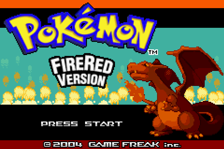 Pokemon Fire Red Title Screen